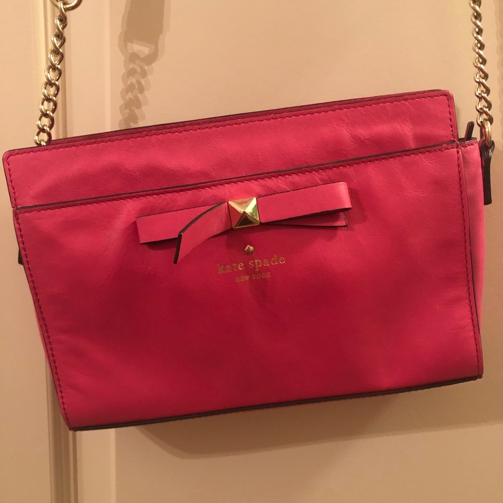 pink kate spade bow purse